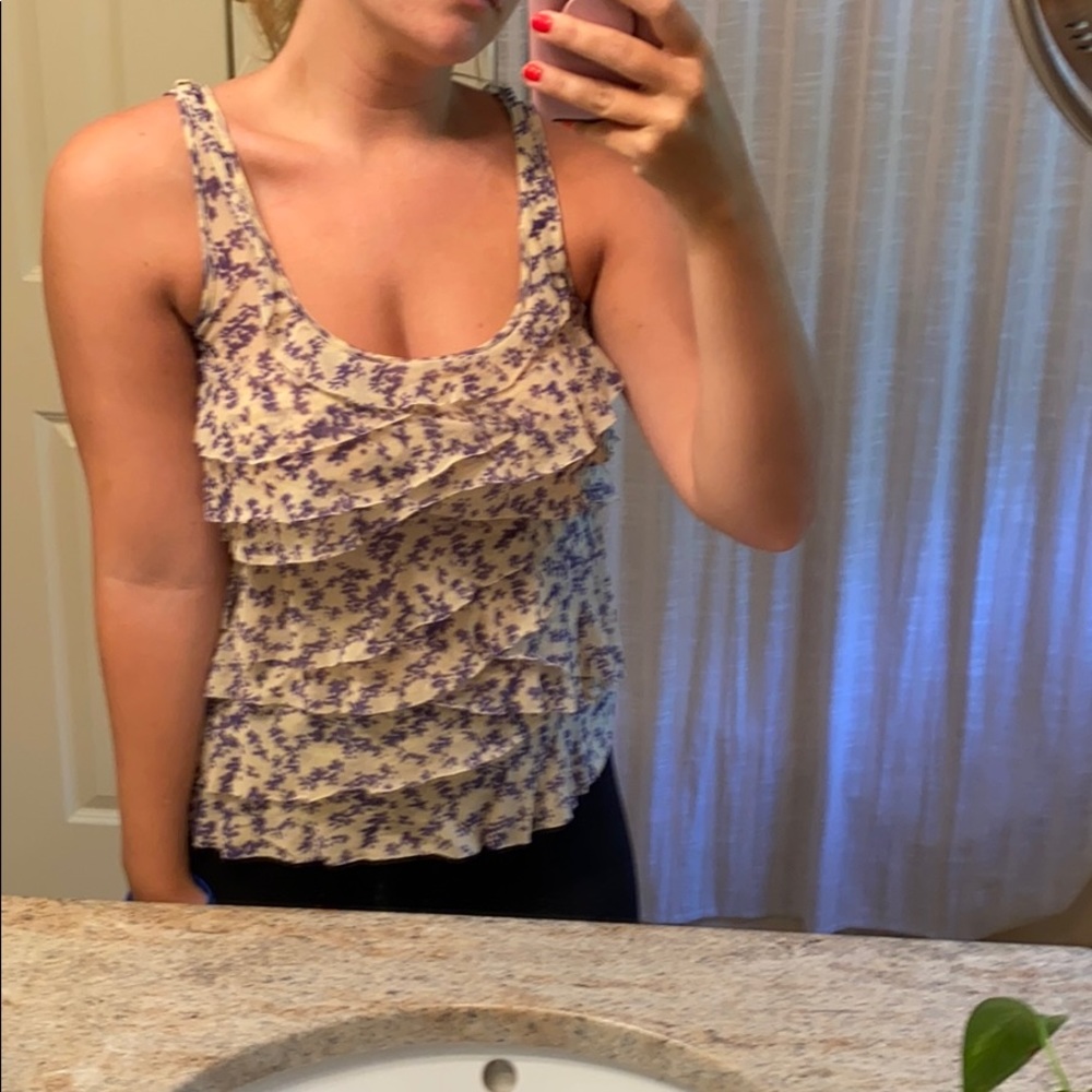 Ruffled tank top - Picture 1 of 4